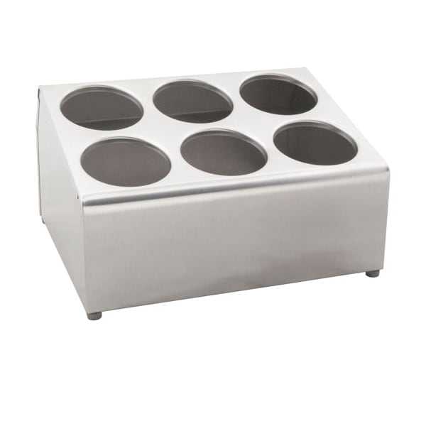 Vollrath Holder, Flatware , 6 Cylinder, Ss 97241 Zoro